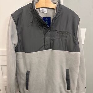 NWT Boise State Broncos Champion Gray Pullover fleece Jacket Large